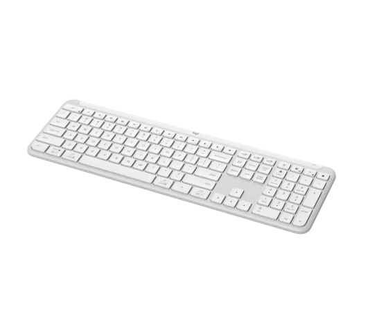 TECLADO LOGITECH SLIM SILENT K950 WIRELESS  BOLT/BLUETOOTH SP WHITE (920-012593)