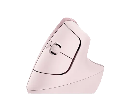 Mouse Logitech Lift Vertical Ergonomic Wireless Bluetooth Color Rose
