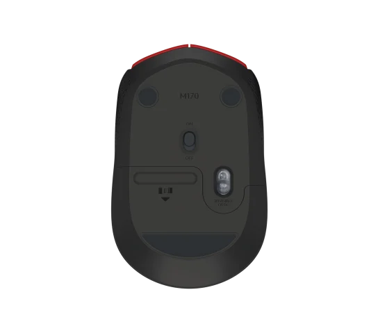 MOUSE LOGITECH M170 WIRELESS RED (910-004941)