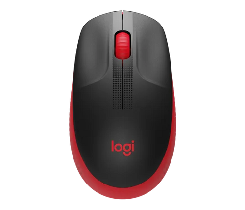 Mouse Logitech M190 Wireless Full-Size Color Red