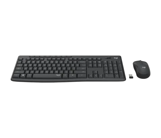 Teclado y Mouse Logitech MK295 Wireless USB Color Black