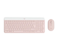 TECLADO LOGITECH + MOUSE MK470 WIRELESS SLIM USB ROSE (920-011312)