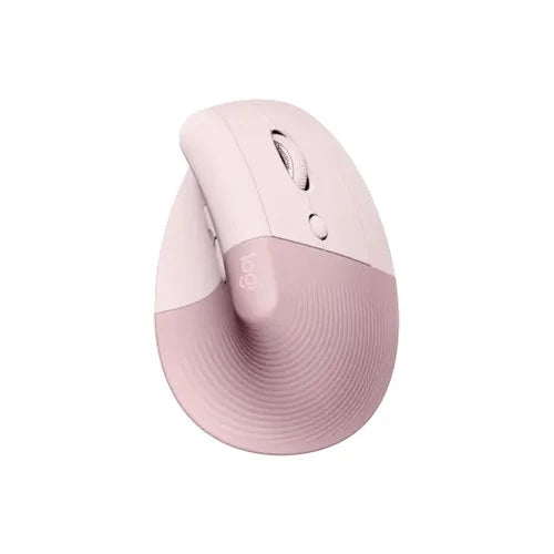 Mouse Logitech Lift Vertical Ergonomic Wireless Bluetooth Color Rose