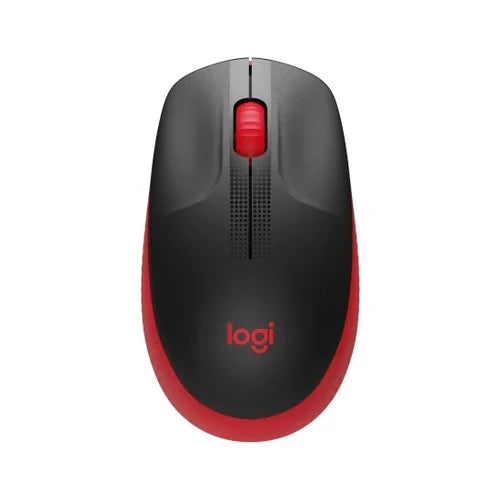Mouse Logitech M190 Wireless Full-Size Color Red