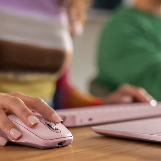 MOUSE LOGITECH MX ANYWHERE 3S BLUETOOTH/WIRELESS 8K USB-C ROSE (910-006934)