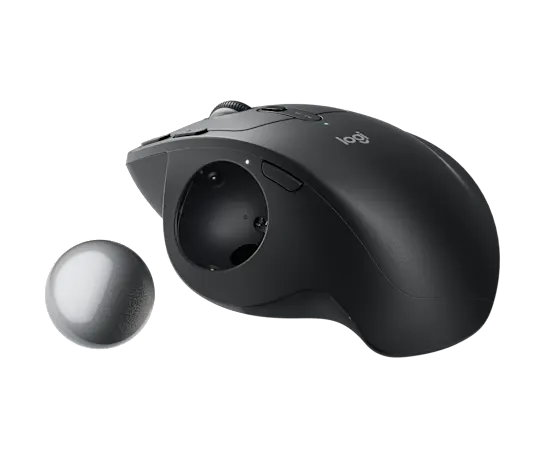 MOUSE LOGITECH MX ERGO S ADVANCED TRACKBALL WIRELESS BOLT/BLUETOOTH USB-C BLACK  (910-007261)
