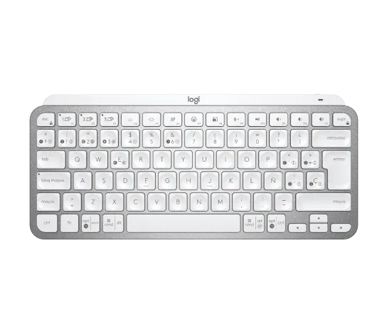 TECLADO LOGITECH MX KEYS MINI MULTI-DEVICE BT ILUMINADO PALE GREY SP (920-010477)