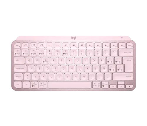Teclado Logitech MX Keys Mini Multi-Device Bluetooth Iluminado Color Rose SP