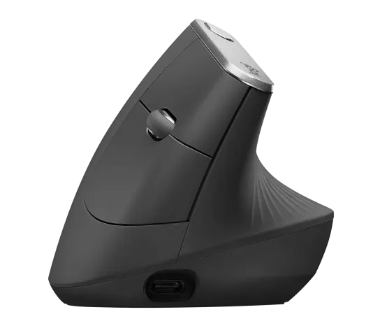 Mouse Logitech MX Vertical Advanced Ergonomic Wireless Bluetooth USB-C Color Black