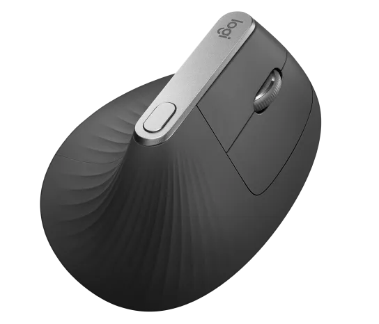 MOUSE LOGITECH MX VERTICAL ADVANCED ERGONOMIC WIRELESS/BLUETOOTH USB-C BLACK (910-005449)