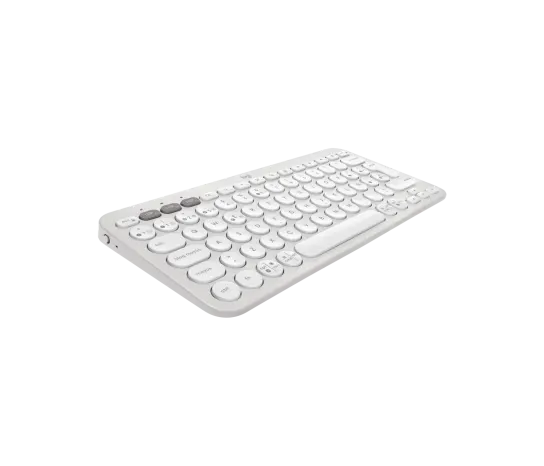 Teclado Logitech Pebble 2 K380S Bluetooth Wireless SP Color White