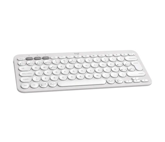 Teclado Logitech Pebble 2 K380S Bluetooth Wireless SP Color White