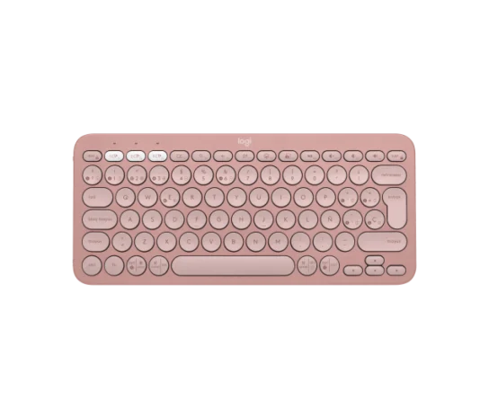 Teclado Logitech Pebble 2 K380S Bluetooth Wireless SP Color Rose