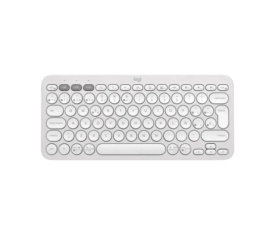 Teclado Logitech Pebble 2 K380S Bluetooth Wireless SP Color White