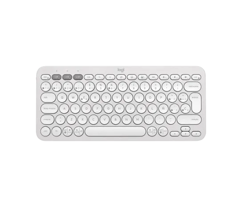 Teclado Logitech Pebble 2 K380S Bluetooth Wireless SP Color White