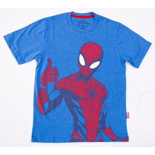 Polo Básico Manga Corta Spiderman Niño Color Azul