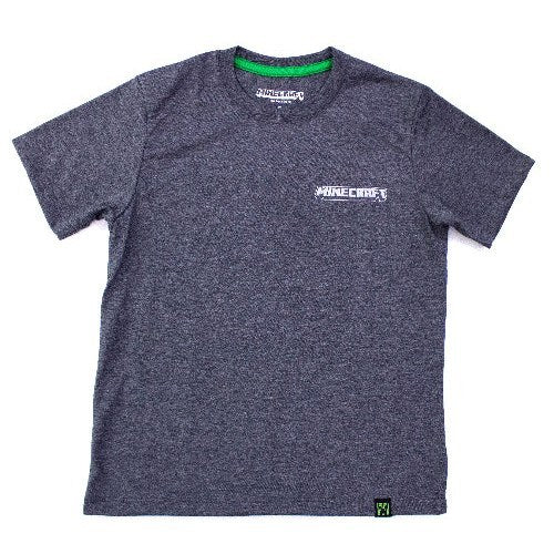 Polo Básico Manga Corta Minecraft Color Charcoal