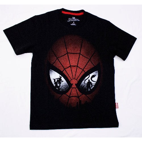 Polo Básico MC Negro Spider-Man Niño