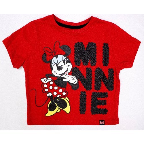 Polo Básico Manga Corta Minnie Mouse Niña Color Rojo