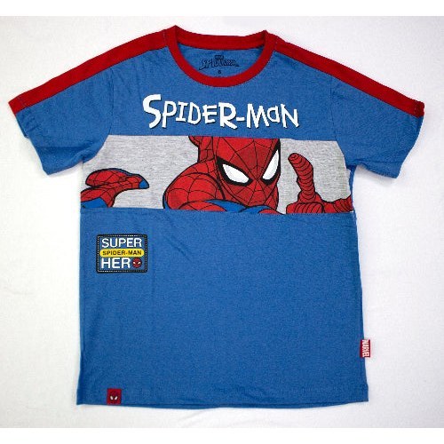 Polo Moda MC Azul Spider-Man Niño