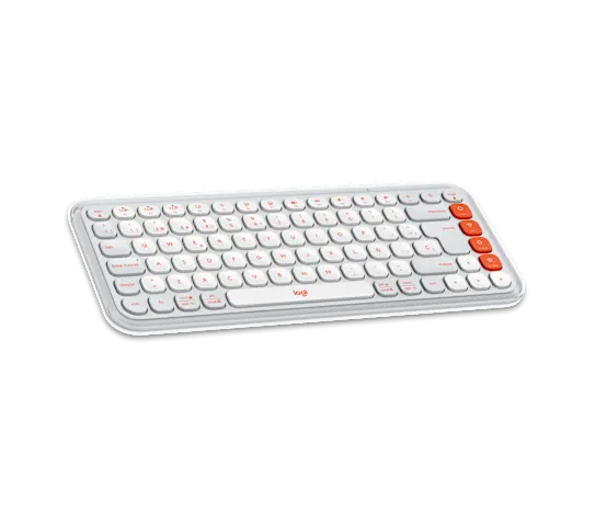 TECLADO LOGITECH + MOUSE POP ICON BLUETOOTH/WIRELESS SP / COPILOT/ WHITE (920-013055)