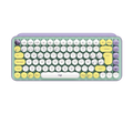 TECLADO LOGITECH POP KEYS MULTI-DEVICE WIRELESS/BT FRESH VIBES LILA/GREEN (920-010714)