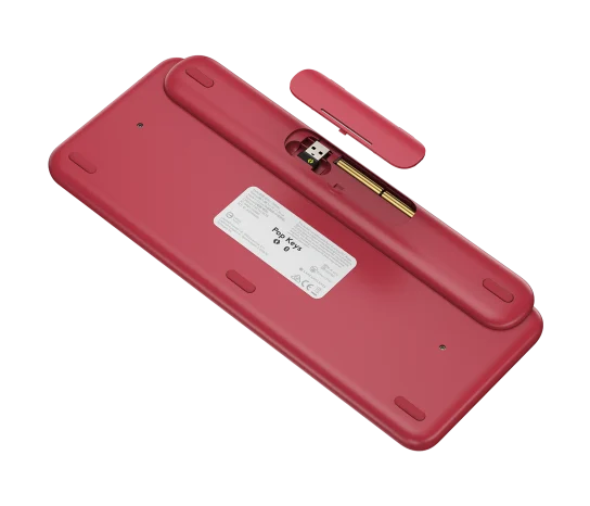 TECLADO LOGITECH POP KEYS MULTI-DEVICE WIRELESS/BT CORAL ROSE (920-010715)