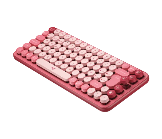 TECLADO LOGITECH POP KEYS MULTI-DEVICE WIRELESS/BT CORAL ROSE (920-010715)