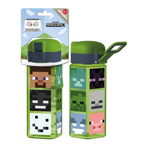Stor Botella Robot con Cierre 550 ml Minecraft INVKY