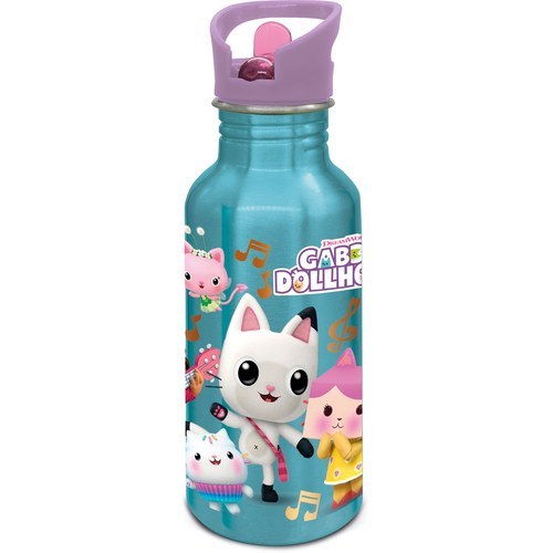 Stor Nevada Aluminium Sipper Bottle 545 ml Gabby's Dollhouse