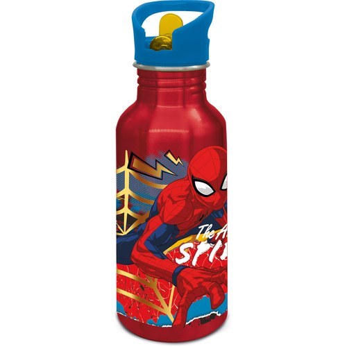 Stor Nevada Aluminium Sipper Bottle 545 ml Spiderman