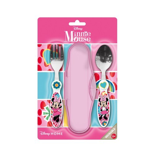 Stor Set de Cubiertos Metálicos 2 Unidades Minnie INVKY