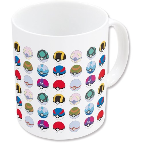 Taza Cerámica Pokémon All Pokeballs Ever 11oz Colección