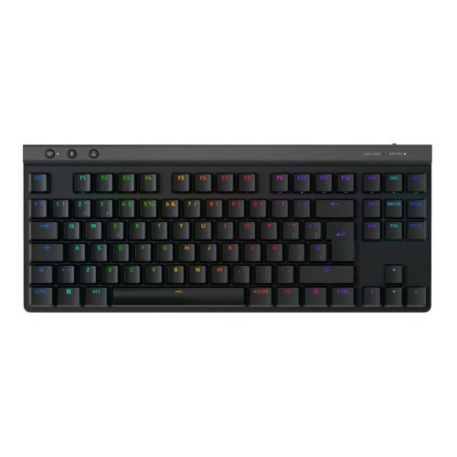Teclado Logitech G515 TKL Lightspeed Bluetooth Lightsync RGB Color Black