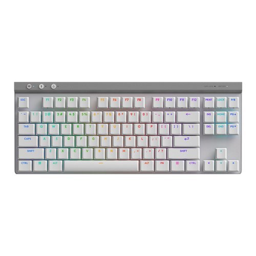 Teclado Logitech G515 TKL Lightspeed Bluetooth Lightsync RGB Color White