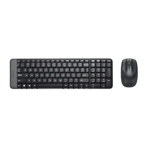 Teclado y Mouse Logitech MK220 Wireless USB SP Color Black