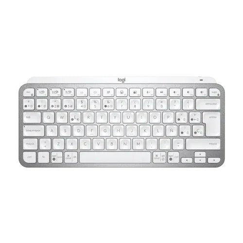 Teclado Logitech MX Keys Mini Multi-Device Bluetooth Iluminado Color Pale Grey SP