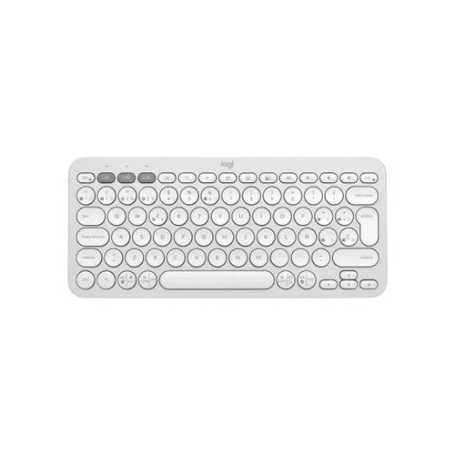 Teclado Logitech Pebble 2 K380S Bluetooth Wireless SP Color White