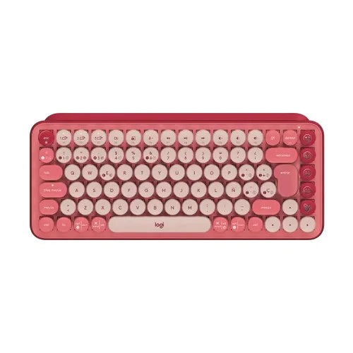 Teclado Logitech POP Keys Multi-Device Wireless Bluetooth Color Coral Rose