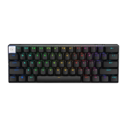 Teclado Logitech PRO X 60 Lightspeed Bluetooth Óptico 65 Horas RGB Color Black