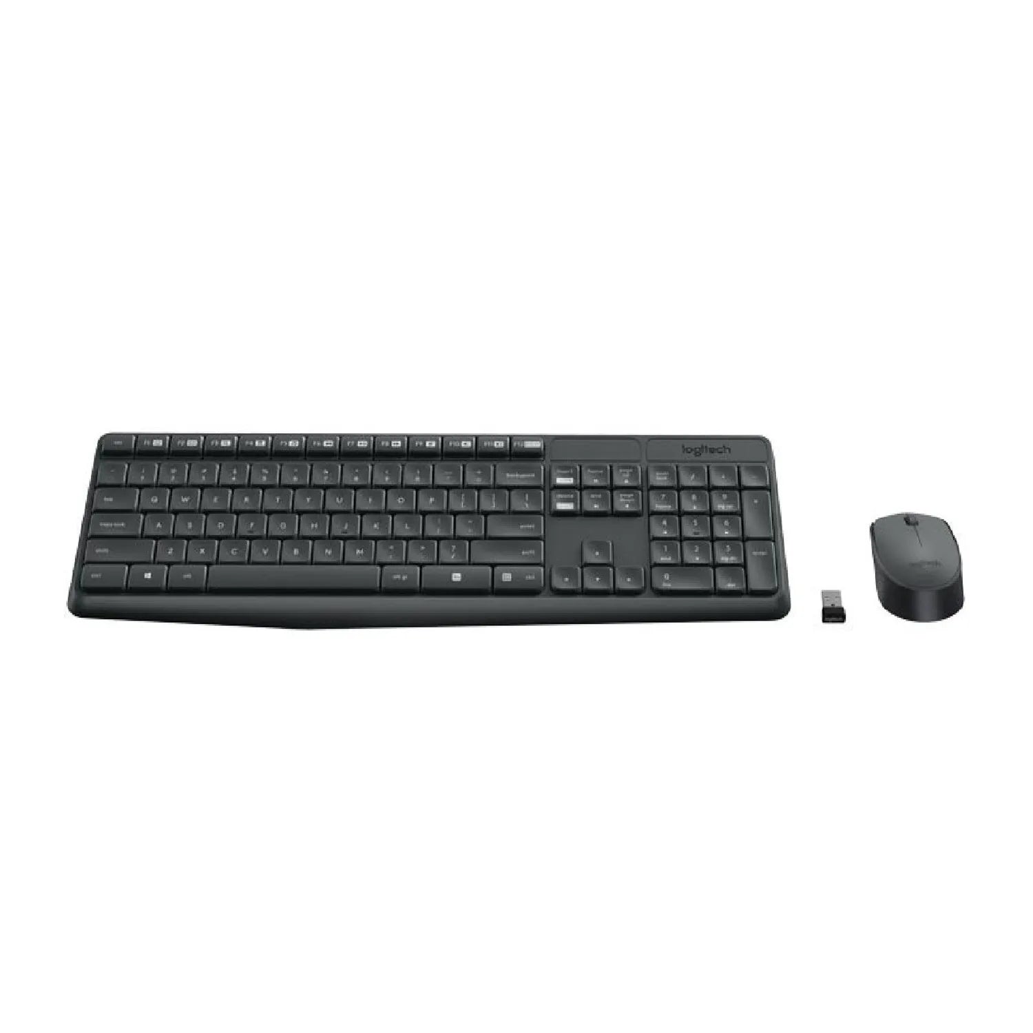 Teclado Logitech + Mouse Mk235 Wireless Usb Sp Black (pn 920-007901)-uy