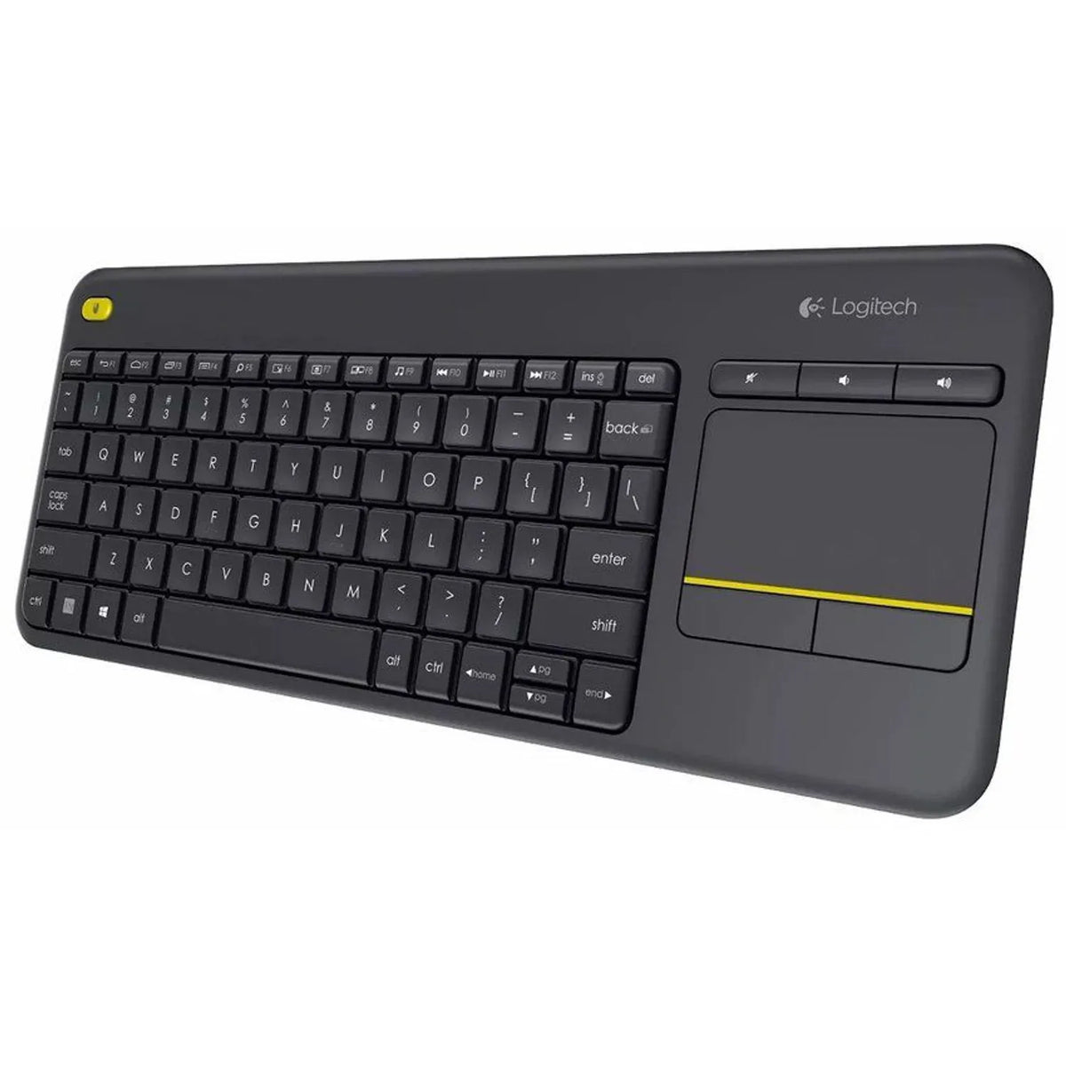 Teclado Logitech K400 Plus Wireless Touch Sp Black