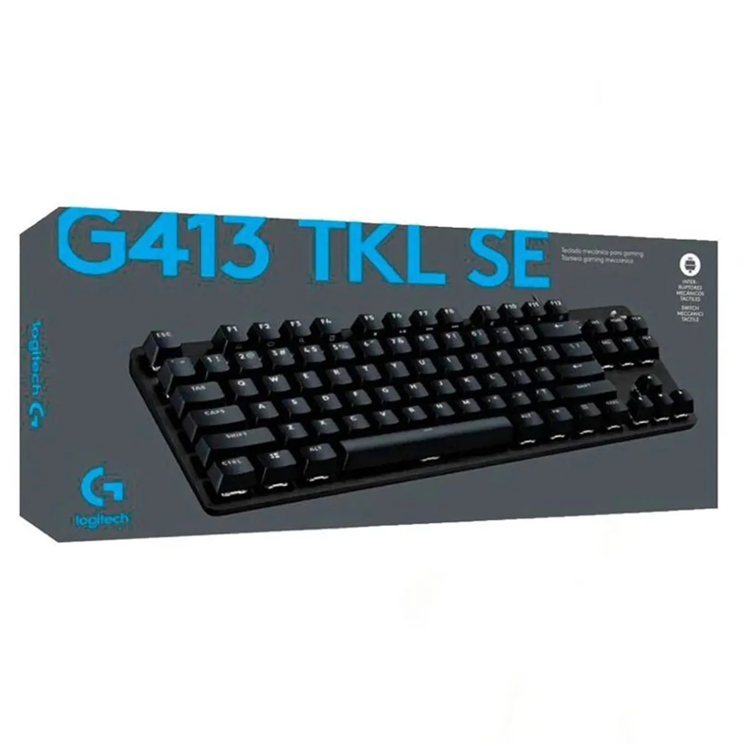 Teclado Logitech G413 Tkl Se Blacklight Mechanical Gaming Black